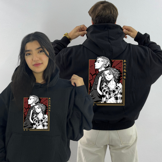 Mikey And Draken Anime vibe Hoodie Oversized (Unisex)