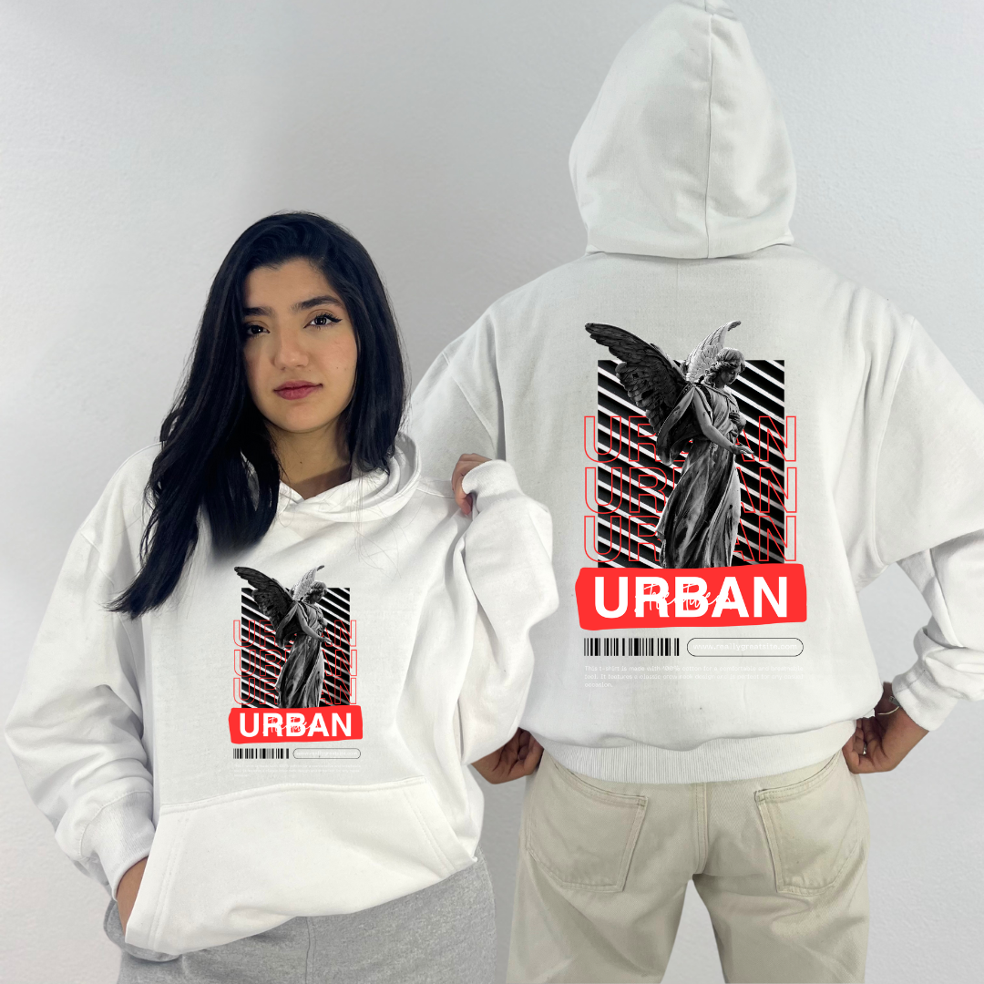 Urban Angel Streetwear Vibe Hoodie Oversized (Unisex)